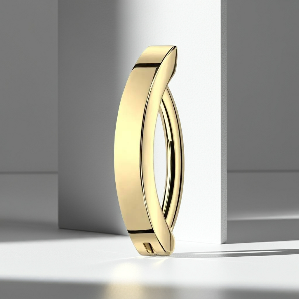 Piercing para el ombligo tipo aro de acero quirúrgico