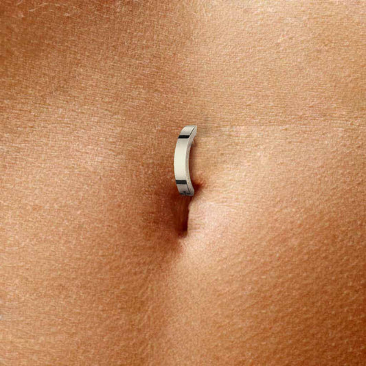 Piercing para el ombligo tipo aro de acero quirúrgico