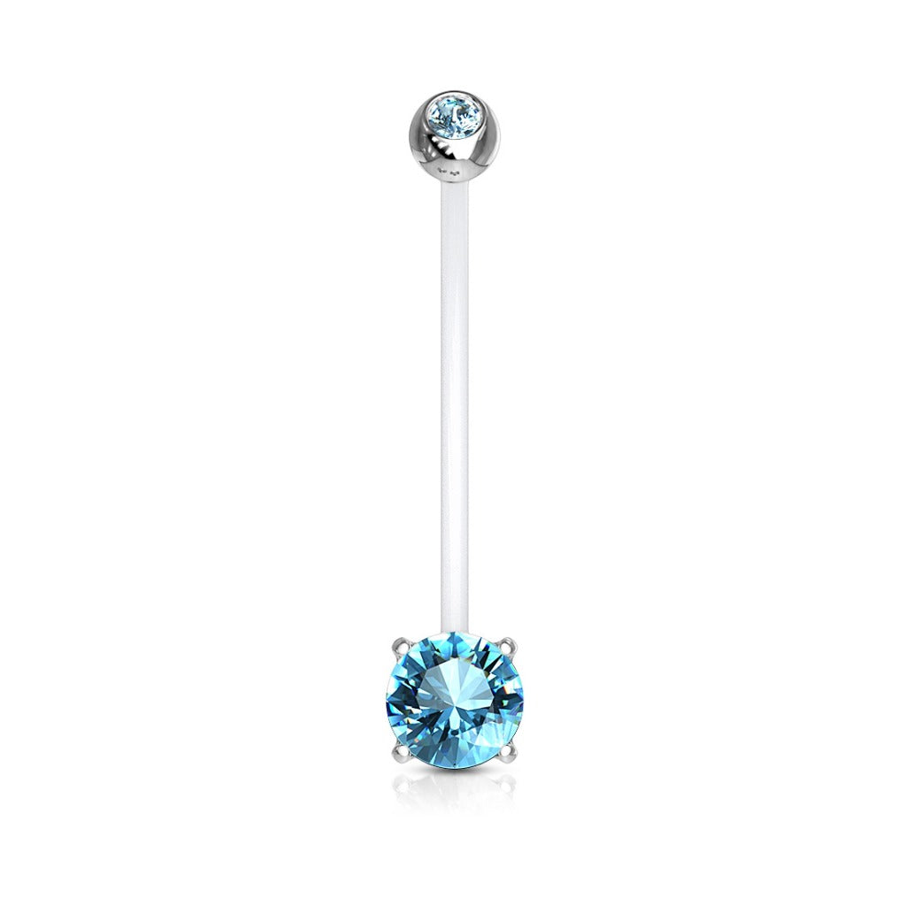 Piercing para ombligo embarazo sencillo