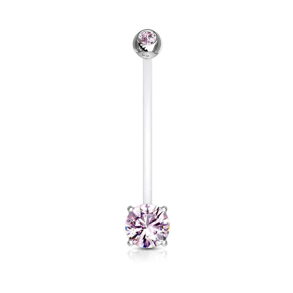 Piercing para ombligo embarazo sencillo