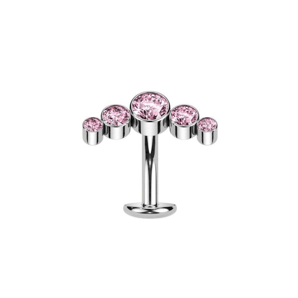 Piercing para ombligo cristales Swarovski pequeño