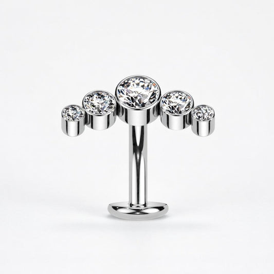 Piercing para ombligo cristales Swarovski pequeño