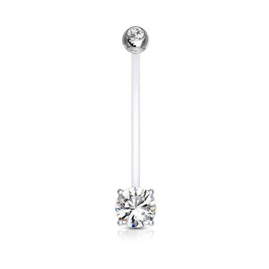 Piercing para ombligo embarazo sencillo